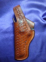 BIANCHI tooled leather holster