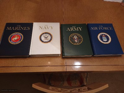 Four incredibly detailed books, military