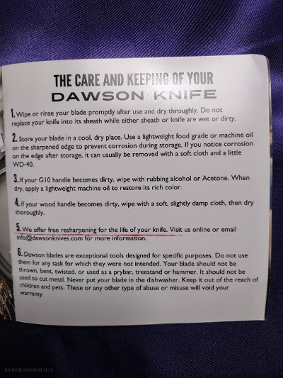 DAWSON, hunting knife - Image 5 of 15