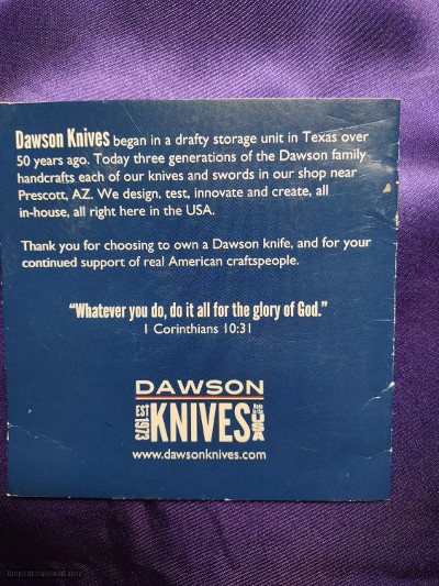 DAWSON, hunting knife - Image 7 of 15