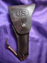 Perkins Campbell 1911 leather holster - 1 of 10