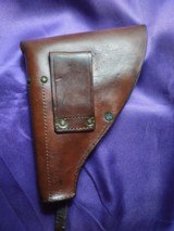 Leather belt holster, pistol - 5 of 8