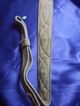 Leather rifle sling, suede leather - 6 of 9