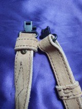 Leather rifle sling, suede leather - 2 of 9