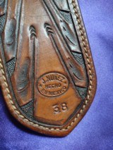 J. Nunez, gunfighter tooled holster - 10 of 12