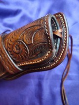 J. Nunez, gunfighter tooled holster - 5 of 12
