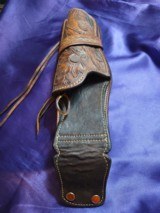 J. Nunez, gunfighter tooled holster - 3 of 12