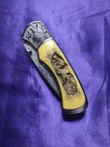 Folding knife, all steel, 7 3/4