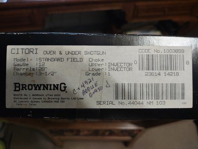 Browning Citori 12 gauge - Image 6 of 14