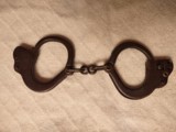 Hand cuffs, all steel, 1920 - Image 5 of 7