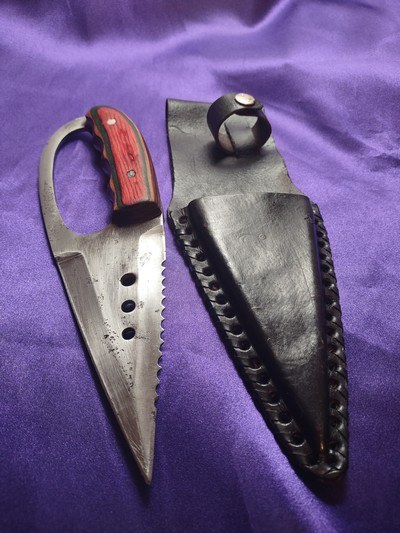 Stainless steel, fighting inife - Image 1 of 10