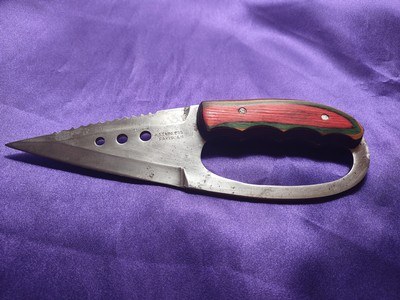 Stainless steel, fighting inife - Image 6 of 10