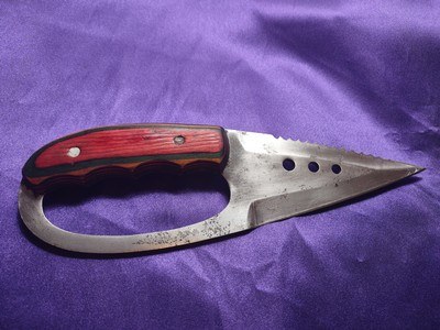 Stainless steel, fighting inife - Image 5 of 10