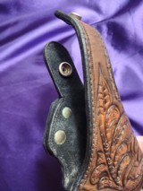 Tooled leather paddle holster - 2 of 7