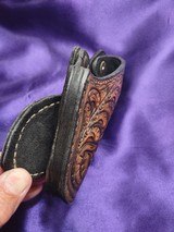 Tooled leather paddle holster - 7 of 7