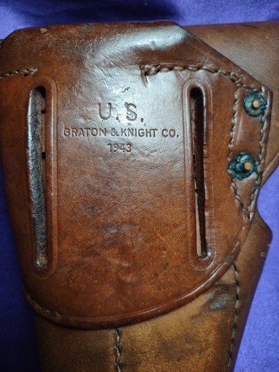 Graton & Knight leather 1911 holster - Image 3 of 7