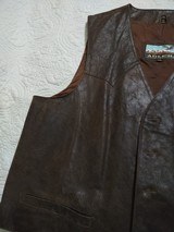 ADLER, LEATHER VEST, XXL - Image 2 of 14