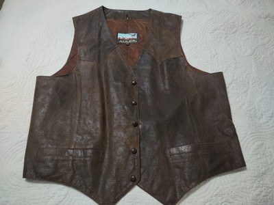 ADLER, LEATHER VEST, XXL - Image 1 of 14