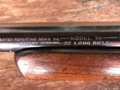 Winchester Model 74 - Semi - Auto .22LR Rifle - Image 8 of 15