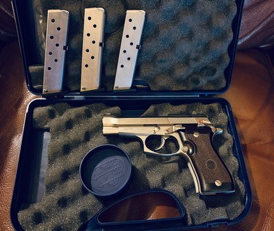Beretta 85FS Nickel Cheetah .380 MINT!