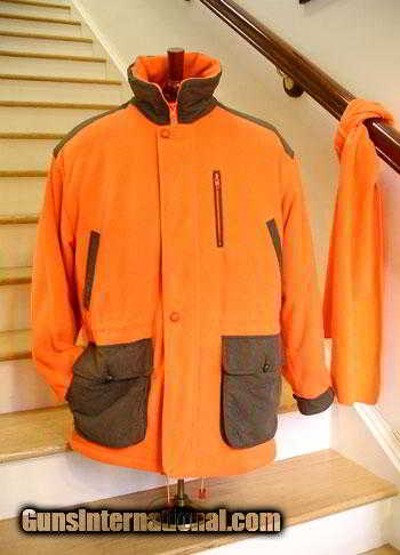 ORANGE FLEECE SHOOTING JACKET