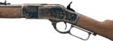 WINCHESTER MODEL 1873 SPORTER OCTAGON, 357/38 , COLOR CASE HARDENED, STRAIGHT GRIP STOCK, NEW. - 5 of 6
