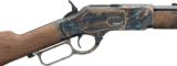 WINCHESTER MODEL 1873 SPORTER OCTAGON, 357/38 , COLOR CASE HARDENED, STRAIGHT GRIP STOCK, NEW. - 4 of 6