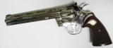 COLT PYTHON 357 MAG, 8" BL, NICKEL, BRAND NEW - 1 of 2