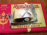 REMINGTON 2009 BOY SCOUTS OF AMERICA KNIFE, NEW IN BOX - 2 of 2