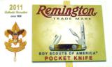 REMINGTON 2011 BOY SCOUT KNIFE, NEW IN BOX WITH PAPERS - 2 of 3