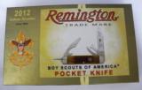 REMINGTON 2012 BOY SCOUT KNIFE, BRAND NEW IN BOX WITH PAPERS
- 2 of 3