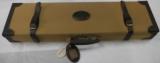 CANVAS/LEATHER HARD GUN CASE WITH STRAPS, BRAND NEW - 1 of 7