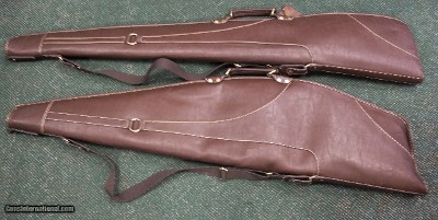 LEATHER SHOTGUN OR RIFLE SOFT CASE, BRAND NEW