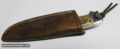 DIETMAR KRESSLER MASTERDON IVORY, INTEGRAL, STAINLESS STEEL, 3 5/8" BLADE DROP POINT HUNTER, BRAND NEW