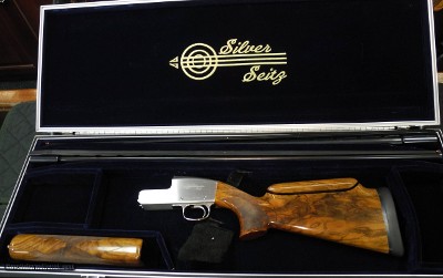 SILVER SEITZ TOP SINGLE TRAP TWO BARREL SET, 12GA 35