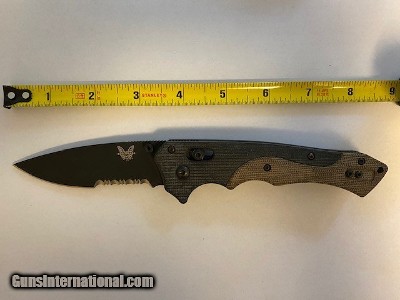 BENCHMADE 615SBK NEIL BLACKWOOD MINI-RUKUS, BRAND NEW IN ORIGINAL BOX