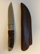 F. SCHNEIDER DAMASCUS INTEGRAL WITH EXOTIC IRONWOOD HANDLE - 1 of 5