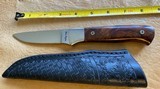 DON LOZIER HAND MADE CUSTOM KNIFE, DROP POINT IRON WOOD, BRAND NEW - 1 of 2
