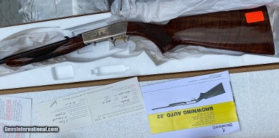BELGIAN BROWNING SEMI-AUTO 22 LR GRADE 2, BRAND NEW IN THE BOX
