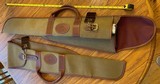 LIGHTWEIGHT BREAKDOWN LEATHER AND CANVAS CASE FOR SHOTGUN OR RIFLE, NEW - 2 of 4