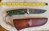 PATRICK TEYKE LARGE DROP POINT HUNTER, BURL WOOD, NEW, MADE IN GERMANY - 1 of 8