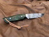 PATRICK TEYKE LARGE DROP POINT HUNTER, BURL WOOD, NEW, MADE IN GERMANY - 4 of 8