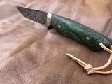 PATRICK TEYKE LARGE DROP POINT HUNTER, BURL WOOD, NEW, MADE IN GERMANY - 7 of 8