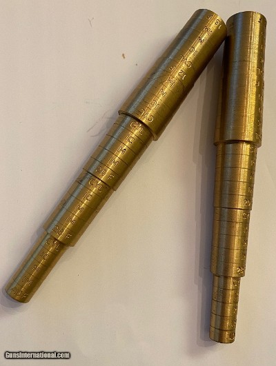 BRASS CHOKE GUAGE FOR 12GA, 16GA, 20GA, 28GA, AND 410GA