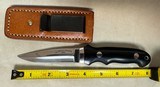 NELSON PARKER OF MICHIGAN
BLACK CANVAS MICARTA BOOT/FIGHTING KNIFE - 2 of 2