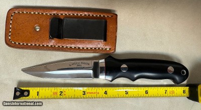 NELSON PARKER OF MICHIGANBLACK CANVAS MICARTA BOOT/FIGHTING KNIFE - Image 2 of 2