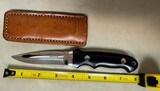 NELSON PARKER OF MICHIGAN
BLACK CANVAS MICARTA BOOT/FIGHTING KNIFE - 1 of 2