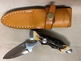 KANSEI RED STAG DOUBLE EDGE BOOT KNIFE/FIGHTER
