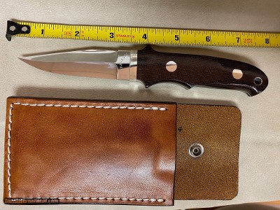 TAKAHASHI BLACK MICARTA BOOTKNIFE/FIGHTER, NEW