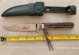 STAG HUNTING KNIFE WITH DETACHABLE UTILITY FORK AND BOTTLE OPENER, SOLINGEN, NEW - 2 of 4